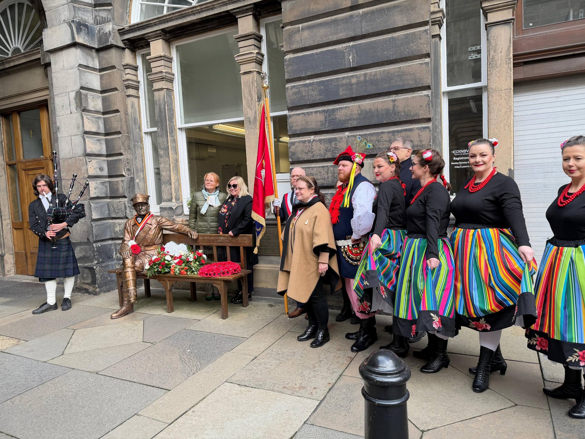 Obchody rocznicy urodzin generała Stanisława Maczka w Edynburgu, Szkocja, marzec 2026.